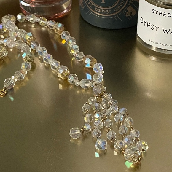 Beautiful vintage necklace Aurora Borealis style beads - Picture 3 of 11